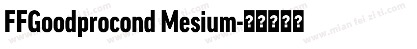FFGoodprocond Mesium字体转换